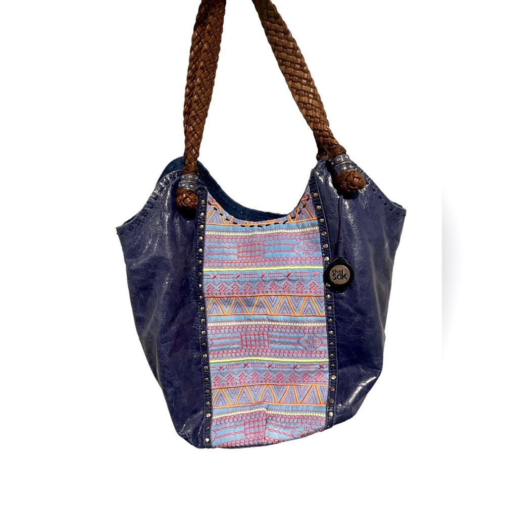 THE SAK purple leather hobo Indio handbag purse